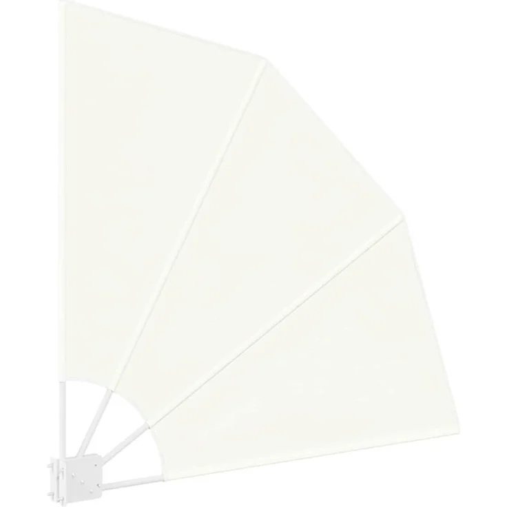 vidaXL Balkon Sichtschutz 115 x 115 cm Polyester Creme 42000942 – Bild 5
