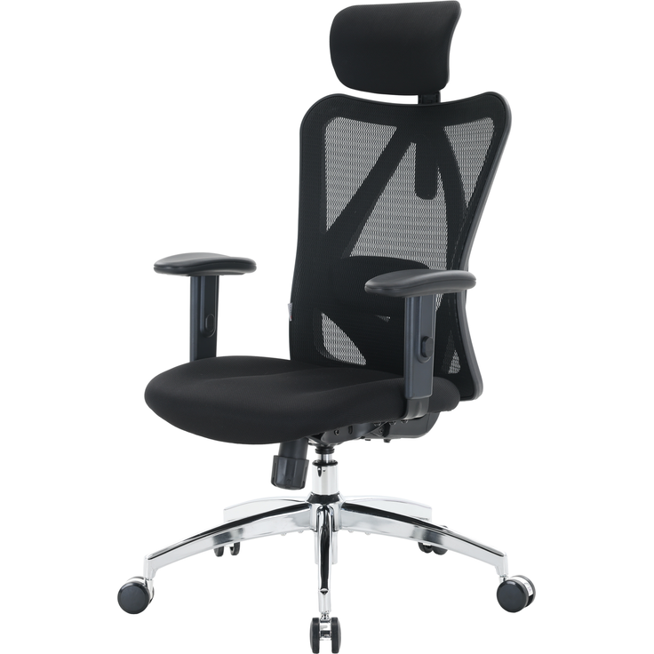 Sihoo Ergonomischer Stuhl M18, 130 x 74 cm, in Schwarz – Bild 11