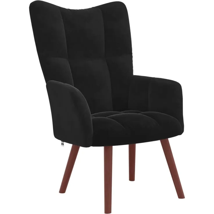 vidaXL Relaxsessel Schwarz Samt [328057]
