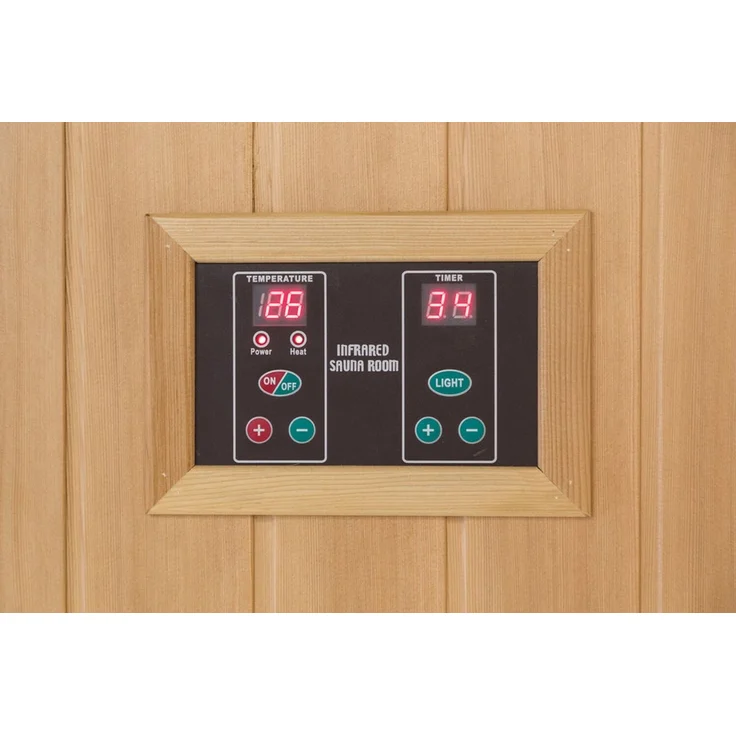 XXXL Luxus Infrarotsauna +Infrarotkabine Kombi Sauna inkl. Saunaofen 6 Pers. SET – Bild 6