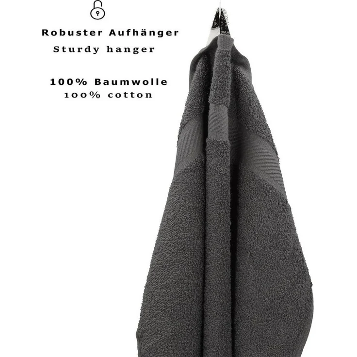 Betz Seiftuch 20 Stück Seiftücher Palermo Größe 30x30 cm Farbe anthrazit – Bild 2