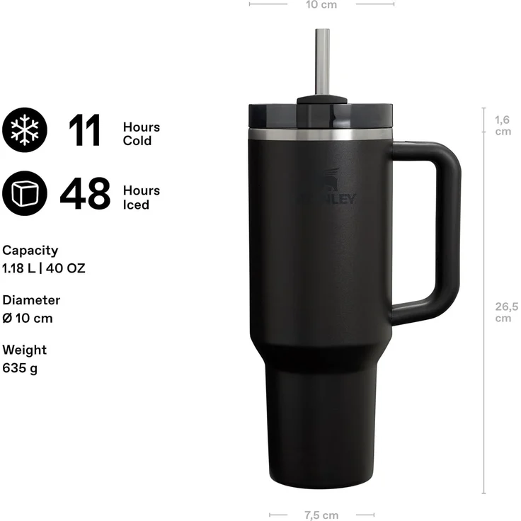 Stanley The Quencher H2. O FlowState? Tumbler 1.18L Black 2.0 – Bild 2