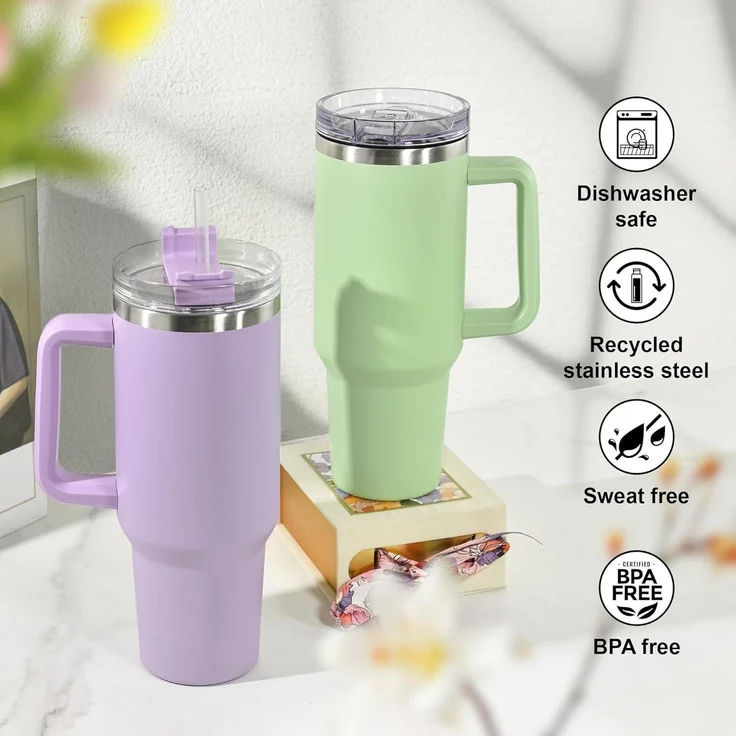 Thermobecher 1,2L mit Strohhalm und – Bild 5