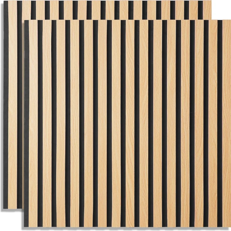 Akustikpaneele Holz 60 x 60 cm 2 Paneele Wandpaneele Deckenpaneele 3D Wandpaneel Wandverkleidung Dekorpaneel – Bild 1