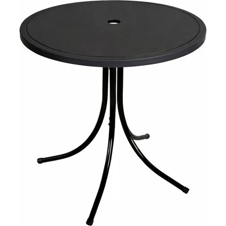 Runder Gartentisch Campingtisch Outdoortisch Kindertisch Ø50cm Schwarz – Bild 4