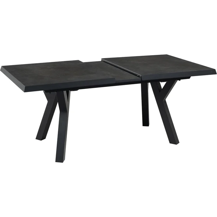 Lesli Living Gartentisch ausziehbar MURCIA NEGRO Metall Keramik anthrazit 163 x 93 – Bild 2