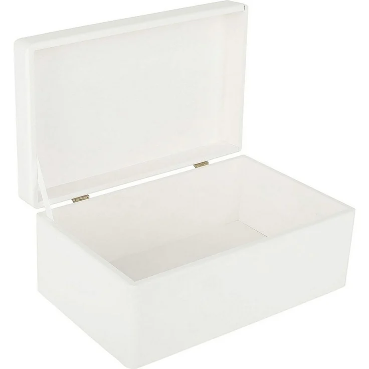 Creative Deco Holzkiste mit Deckel Groß Erinnerungsbox Baby Holzbox 30 x 20 x 14 cm, mit Scharnieren – Bild 1