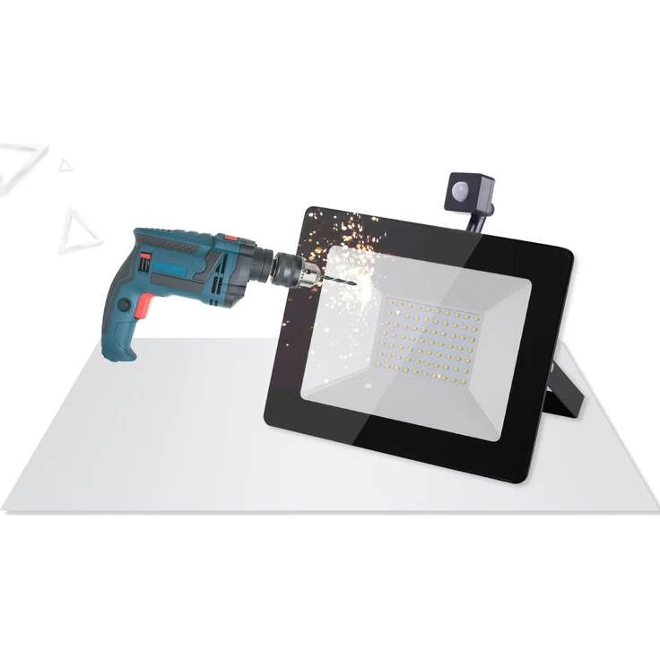 50w LED Strahler Fluter Extra Flach Bewegungsmelder Bewegungssensor Kaltweiß – Bild 3