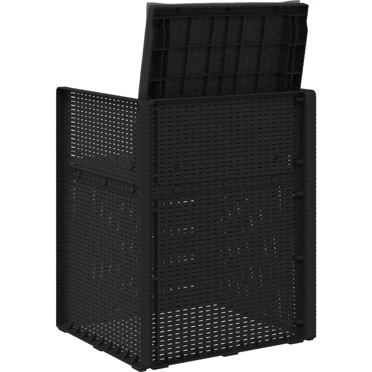vidaXL Garten Esszimmerstühle 2 pcs Anthrazit PP 899986 – Bild 7