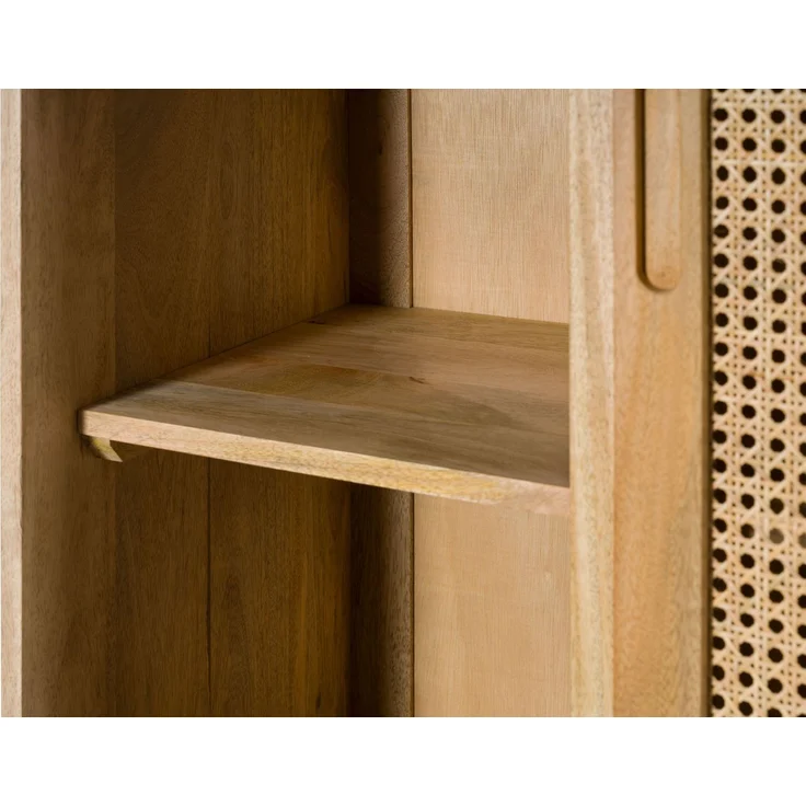 Schrank Mango 70 x 40 x 200 natur lackiert VALENCIA #115 – Bild 4