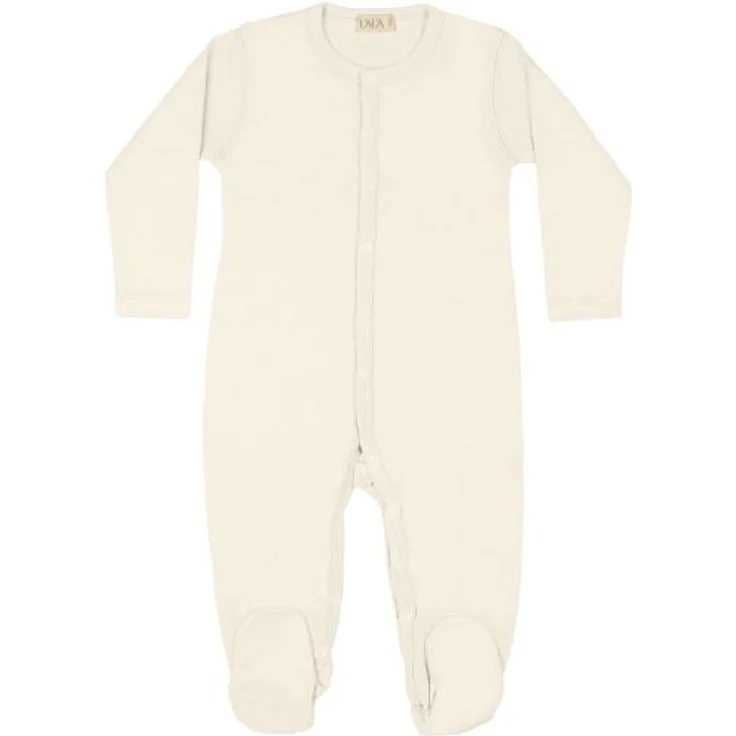 UAUA Basic Strampler mit Füßen Crema 1-3 Monate Ec