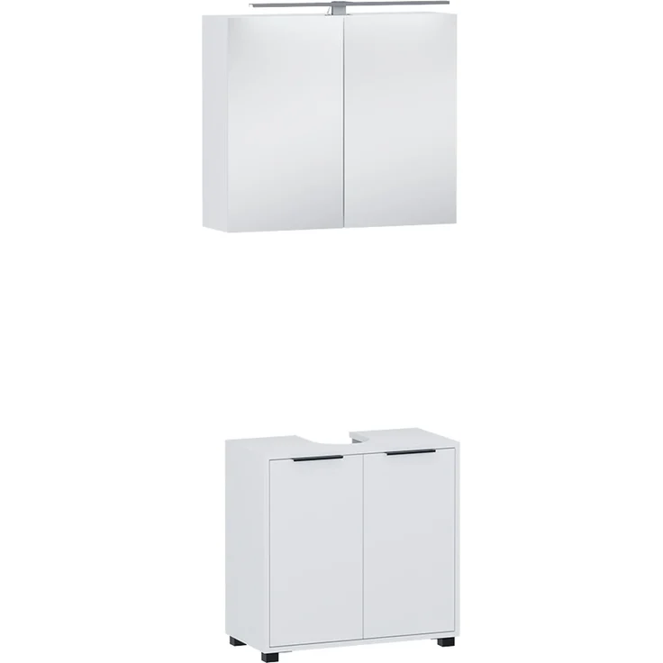 Badmöbel-Set Lavio Weiß 2 Teile Vicco – Bild 1