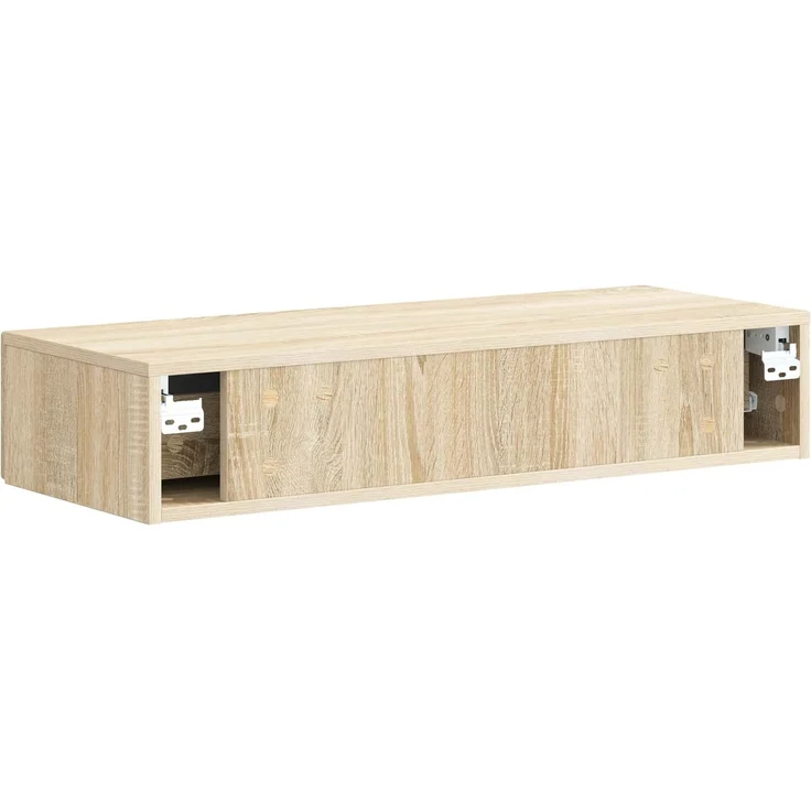 vidaXL Wandmontierter Beistelltisch Sonoma-Eiche 87,5 x 34,5 x 17 cm 898157 – Bild 7