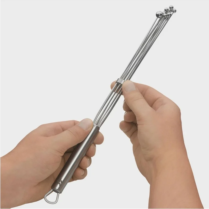 WMF Profi Plus Rührblitz Reduzierring 32 cm, Rührblitz Edelstahl -Kugeln, Schneebesen Edelstahl teilmattiert, Cromargan Edelstahl teilmattiert, Rührbesen, Quirl – Bild 3