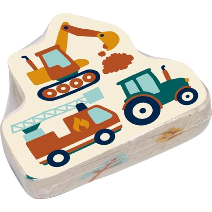 COPPENRATH DIE SPIEGELBURG Gästehandtuch Zauberhandtuch „Fahrzeuge“, 100 % Baumwolle, 60 x 30 cm, ideal für Schule und Camping – Bild 4