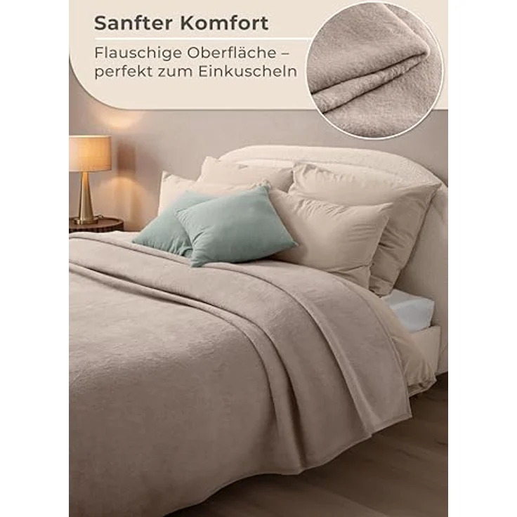 Wohndecke Wohndecke aus Baumwolle - Kuscheldecke, Baumwolldecke -, Laynenburg, Decke als Sofa-decke, Couchdecke, Wolldecke aus Baumwollmix – Bild 5