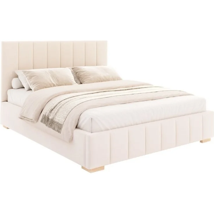 FDM Polsterbett modern mit Bettkasten MADE IN EU - mit hochwertigem Velours Bezug (verfügbar 90x200 120x200 140x200 160x200 180x200cm, Bettrahmen, Bett, mit großen gepolsterten Kopfteil, mit Bettkasten zum aufklappen), Hebbarer Metallrahmen, Bettkasten... – Bild 4