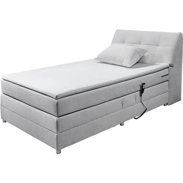 Boxspringbett Toulouse A von Ed Exciting Design Farbe Silber – Motor, Stauraum & Relaxfunktion H2 – Bild 2
