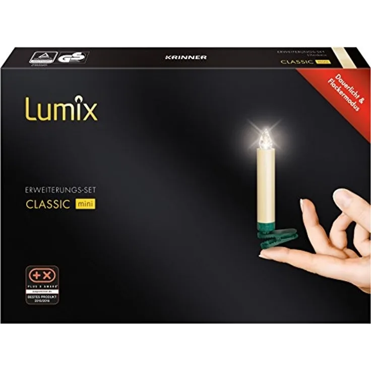 UNIMET Zentrallager KRINNER LED Christbaumkerzen Erweiterungsset Lumix Superlight Mini 75532