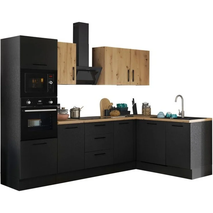 BASIC by Balculina Winkelküche Turin, Stellbreite 280x175 cm, wahlweise mit E-Geräten – Bild 4