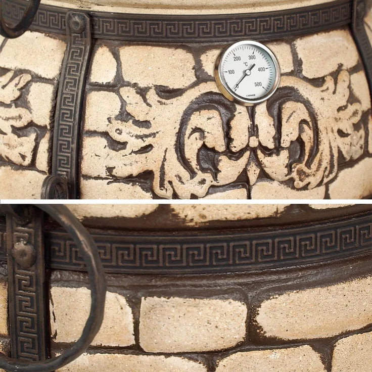 Tandoor Venedig aus Ton mit Zubehör 7-teiliges Set – Bild 6