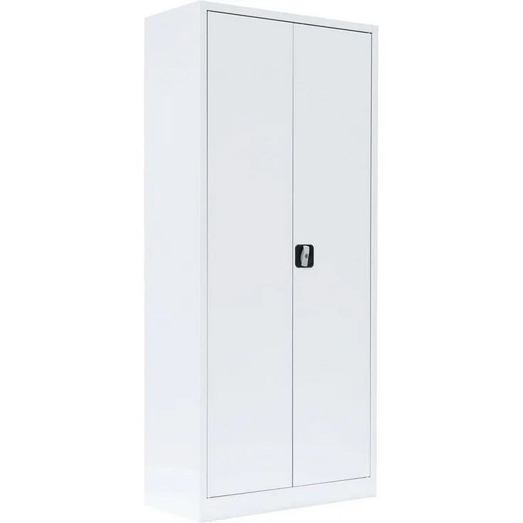 Stahl-Aktenschrank Metallschrank abschließbar Büroschrank Stahlschrank Weiß 1800 x 800 x 383 mm 530337