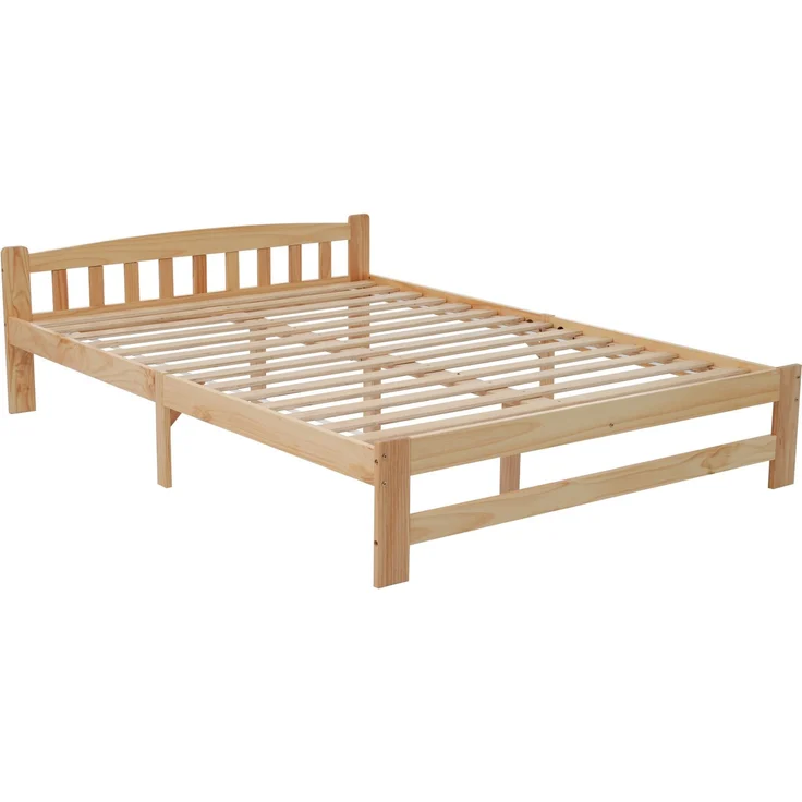 Doppelbett 140x200 cm Futonbett Kiefer Massivholz Naturholz Lattenrost robust Schlafzimmerbett – Bild 6