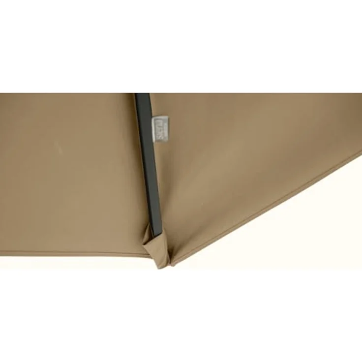 Siena Garden Ampelschirm Elio, 300 cm x 300 cm, Taupe, stufenlos neigbar, 360° drehbar, wasserabweisend – Bild 5
