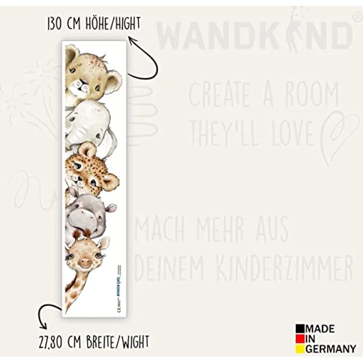 WANDKIND Wandtattoo Türaufkleber Kinderzimmer (Türsticker), Wieder ablösbar – Bild 3