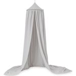 Julius Zöllner Baldachin Musselin Ø50 grau (LxBxH) 39 x 29 x 10