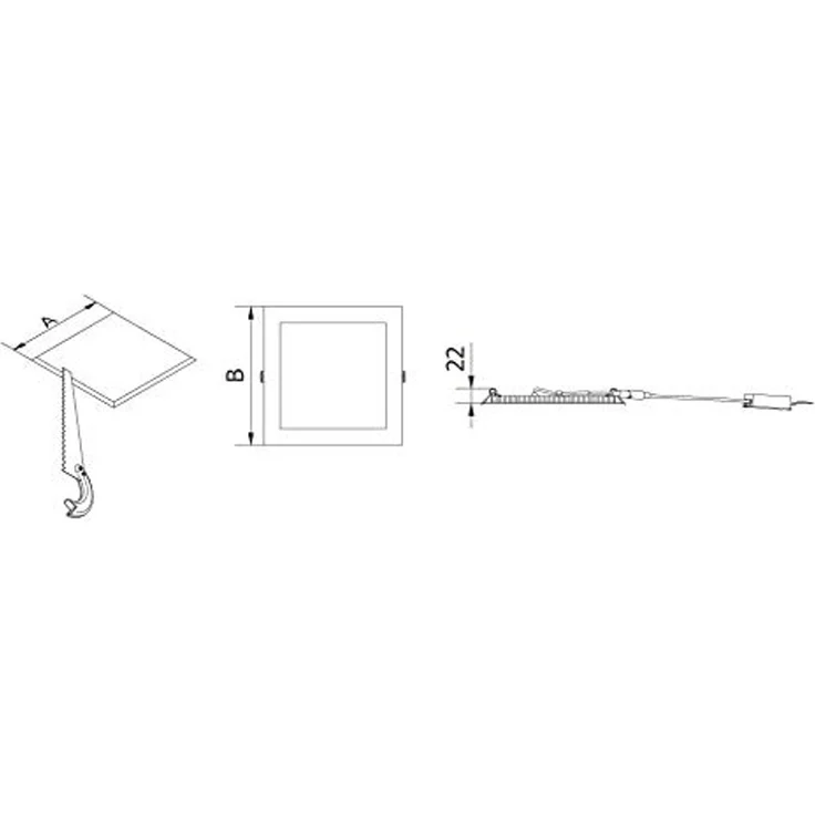 Deckenleuchte GTV Matis 1x25W LED (LD-MAW25W-NB) – Bild 2