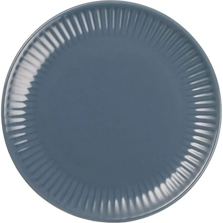 Teller Kuchenteller Frühstücksteller Mynte 19cm Rund Rille Ib Laursen 2032 09 - cornflower (blau) – Bild 2