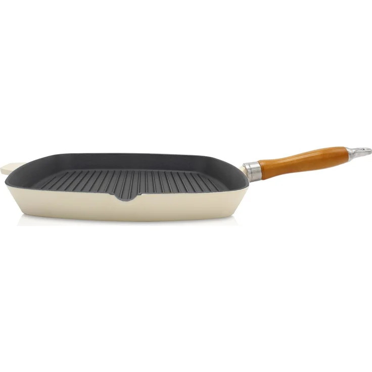 Krüger Steakpfanne Einsenguss Grill-/ Steakpfanne SAVANNA, 28 x 28cm, Gusseisen (1-tlg), für Induktions-Kochfelder geeignet – Bild 5
