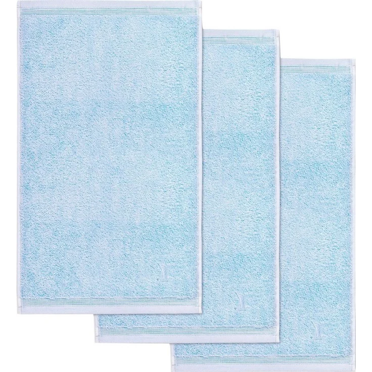 Möve Gästehandtücher Superwuschel, Walkfrottee (Set, 3-St), Gästehandtücher Set mit Bordüre, 100% Premium Cotton Baumwolle, weich – Bild 2