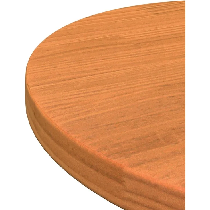 vidaXL Tischplatte Rund Wachsbraun Ø40x2,5 cm Massivholz Kiefer 847125 – Bild 5