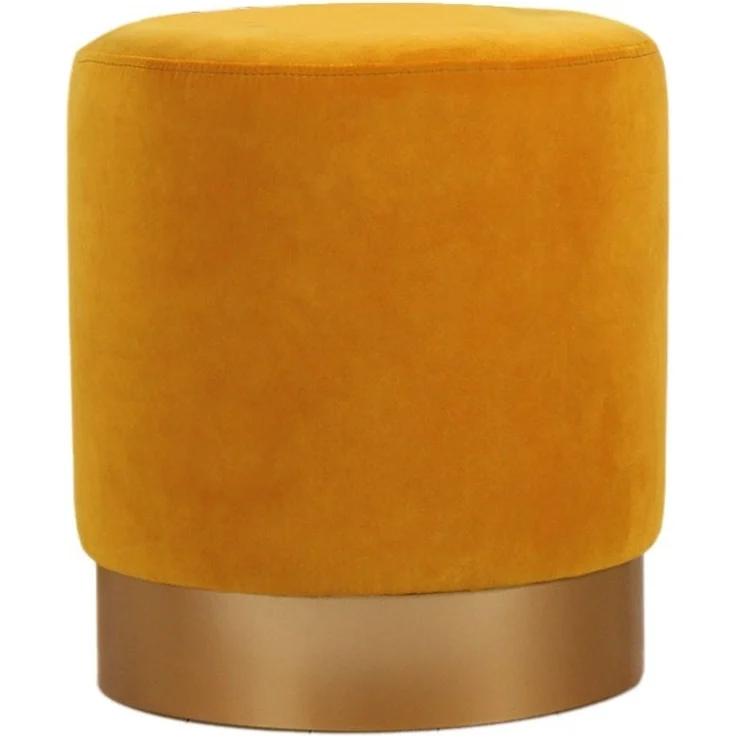 Hanah Home 'Memfis - Mustard' Pouffe, Senf, 40 x 45 x 40 cm – Bild 6