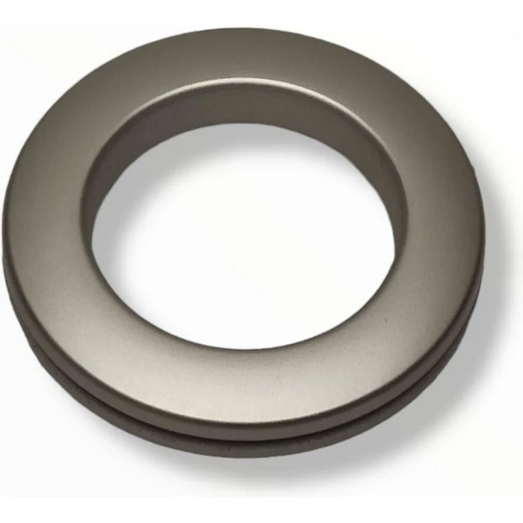 nodeko Stoffösen Gardinenösen, Vorhangringe, verstellbar - Stoffloch Ø 40 mm, passend für Gardinenstangen Ø 20 mm bis Ø 28 mm, (10 Stück), mit Rasterung - daher für Stoffe bis 4 mm Dicke verwendbar – Bild 2