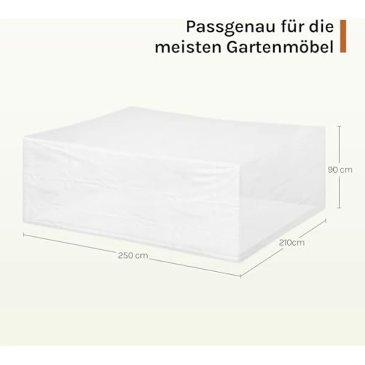 Woltu Gartenmöbel-Schutzhülle, für Sitzgruppe Gartenmöbel, UV-Beständig winterfest reißfest – Bild 10