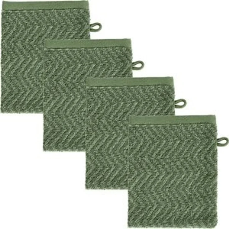 REDBEST Waschhandschuh Waschhandschuh "Palmdale" 4er-Pack, Frottier, Walk-Frottier gemustert – Bild 6