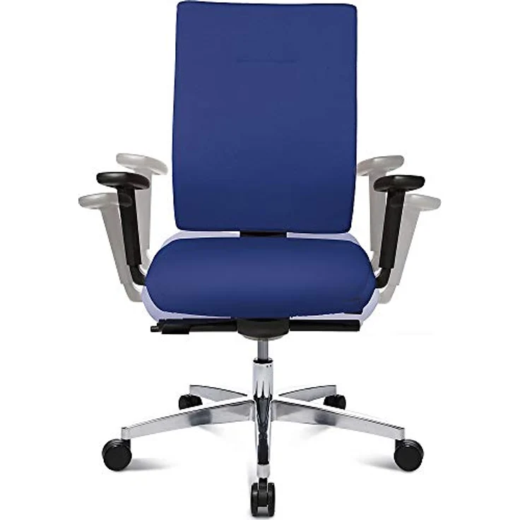 Topstar Sitness 70 komfort Bürostuhl, Schreibtischstuhl, Sitzneige- und Sitztiefenverstellung (inkl. höhenverstellbare Armlehnen) Stoffbezug blau – Bild 5
