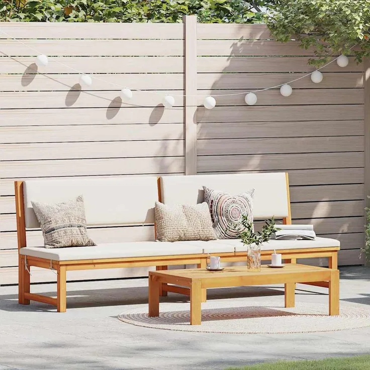 Sonnenliege, Gartenliege Öl-Natur 200 x 57 x 75cm Massivholz Akazie