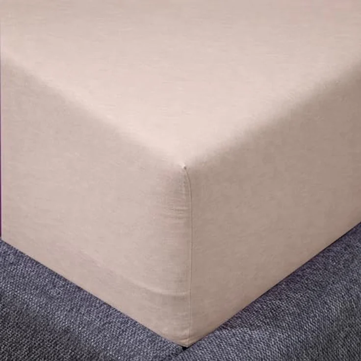 Traumschloss Spannbettlaken Comfort, Jersey, Stein, 180-200x200, 100% Baumwolle – Bild 3