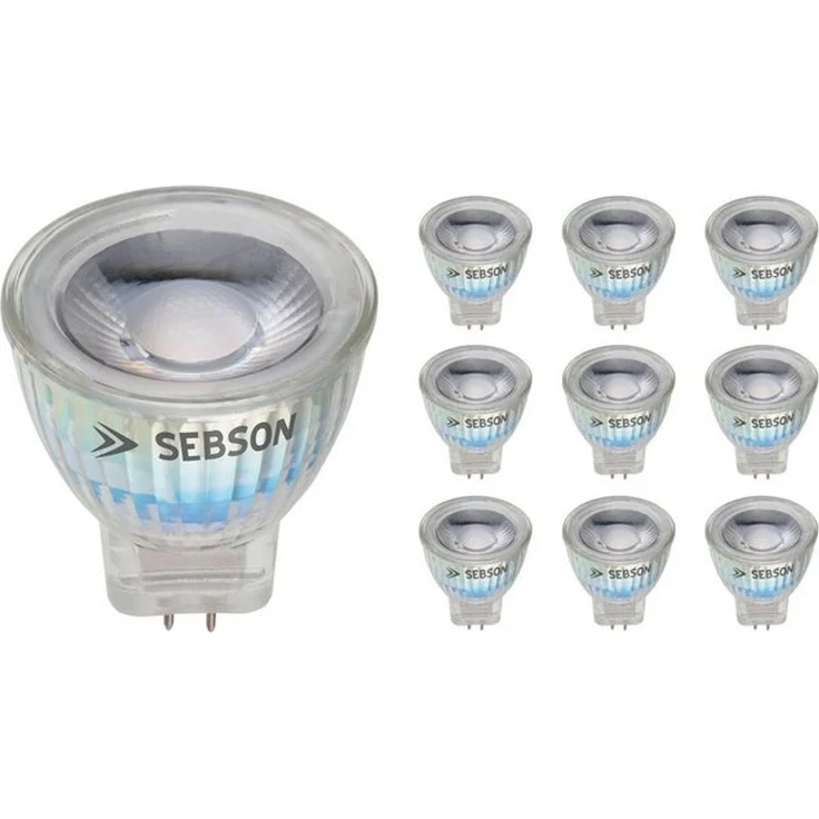 SEBSON LED-Leuchtmittel LED Lampe GU4/ MR11 warmweiß 3W 220lm Spotlight 12V DC - 10er Pack, MR11, 10 St, Warmweiß, LED Strahler MR11 GU4, 15.000h Lebensdauer, warmweiß 3000K, Spot 36° – Bild 4