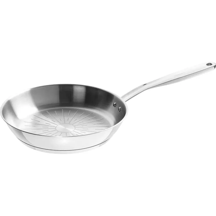 Fiskars All Steel Pure Rund Allzweckpfanne Edelstahl Keine Beschichtung 270 °C Aluminium Edelstahl