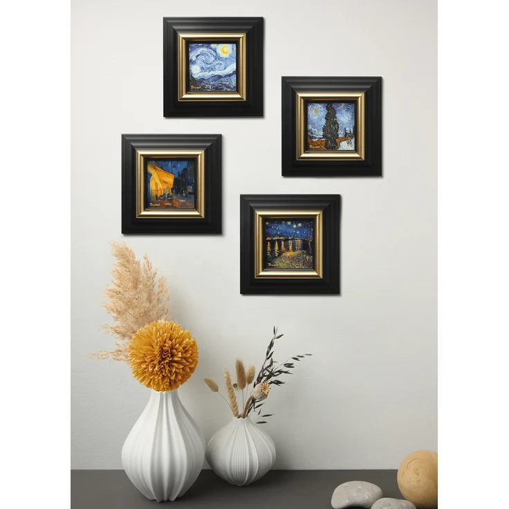 Goebel / Van Gogh Landstrasse bei Nacht,Wandbild,18,5cm x 3,0cm x 18,5cm / Porzellan / 18,5cm x 3,0cm x 18,5cm – Bild 2