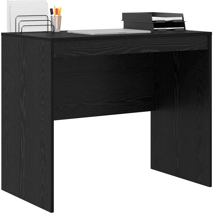 vidaXL Schreibtisch Schwarz Eichen-Optik 90 x 50 x 76 cm 869435 – Bild 2