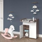 Wickelkommode Lena Weiß/Sonoma 75 x 100 cm Vicco