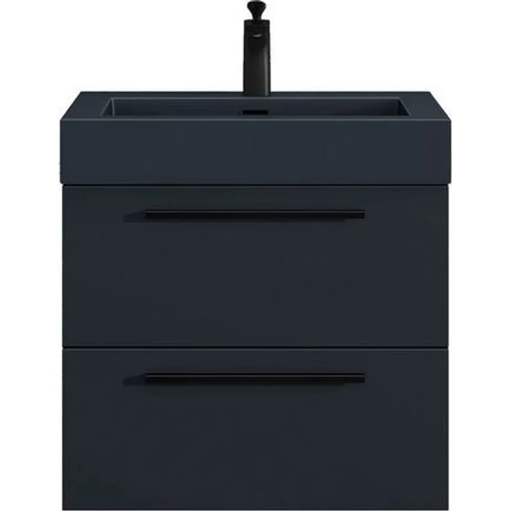 doporro Badmöbel-Set Design Badmöbel Set 2 Schubladen mit SoftClose Quadratto – Bild 4