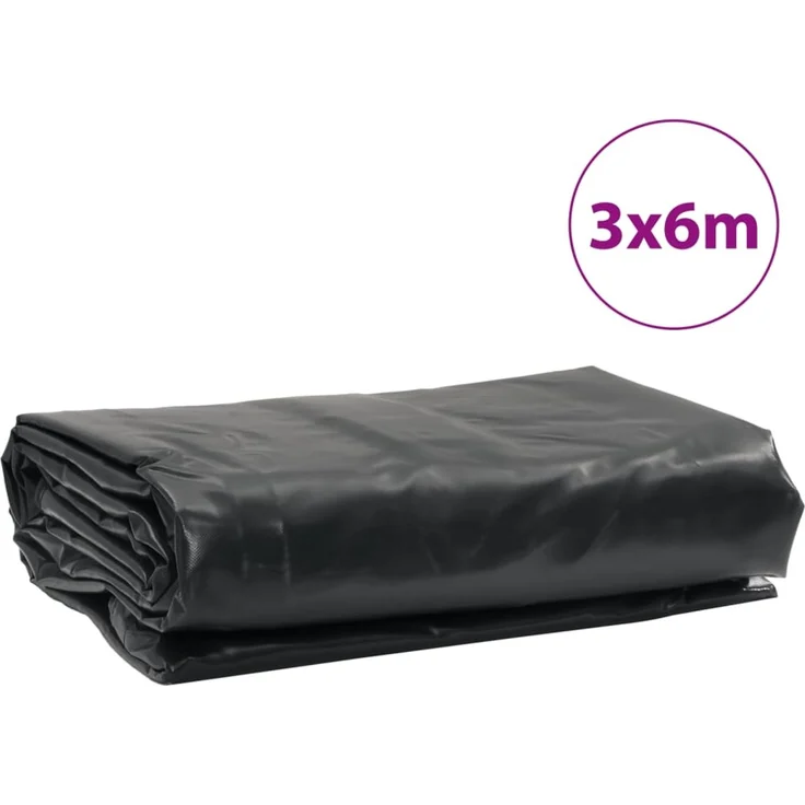 vidaXL Abdeckplane Anthrazit 3x6 m 650 g/m² 156086 – Bild 9