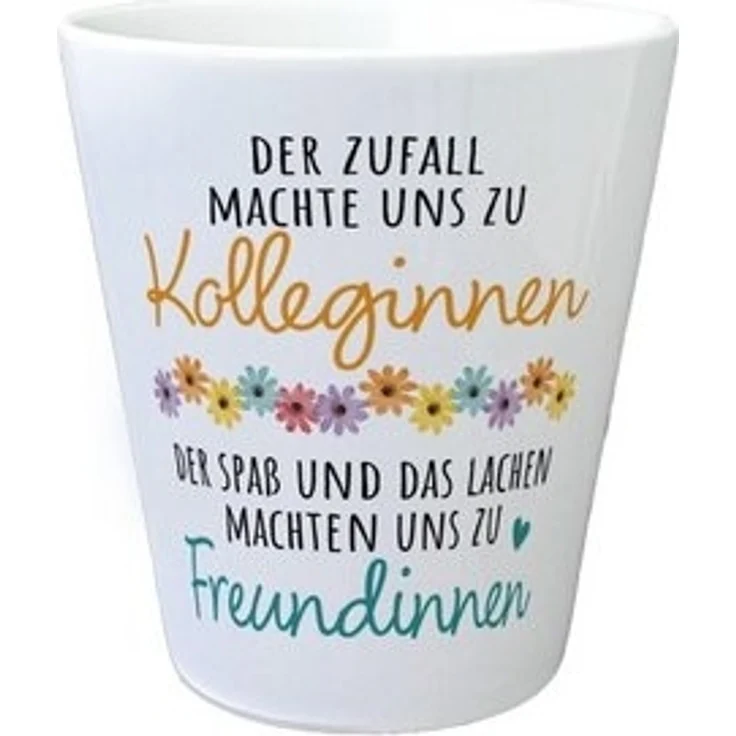 speecheese Blumentopf Beste Kollegin Blumentopf mit Spruch Zufall Kollegen Lachen Freunde – Bild 6